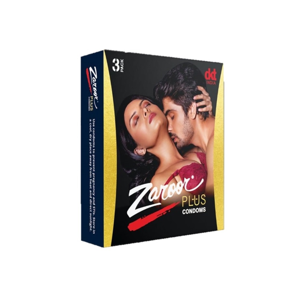 Picture of Zaroor Plus Pink Condom - 3Pcs Pack