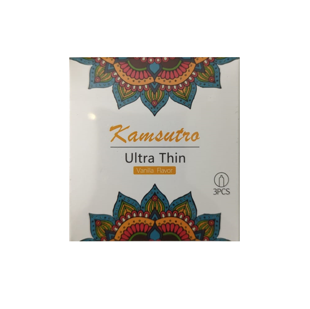Picture of Kamasutra Ultra Thin Vanila Flavoured Condom - 3pcs Pack