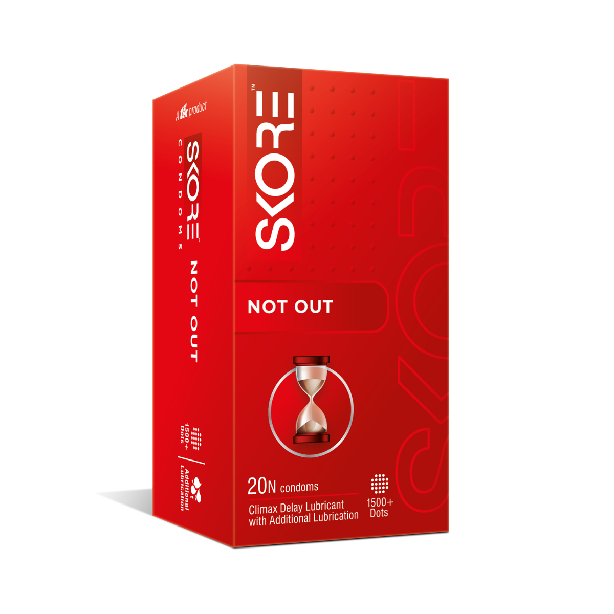Picture of Skore Notout Climax Delay 1500 + Dotted Condom - 20Pcs Pack(India)