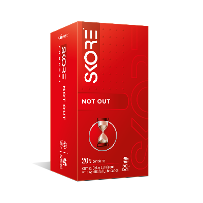 Picture of Skore Notout Climax Delay 1500 + Dotted Condom - 20Pcs Pack(India)
