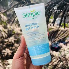 Picture of Simple Water Boost Micellar Facial Gel Wash for Hydrated Dewy - Fresh Skin - 150ml (UK)