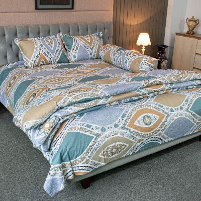 Olive Print Comforter Bedding Set (5Pcs)