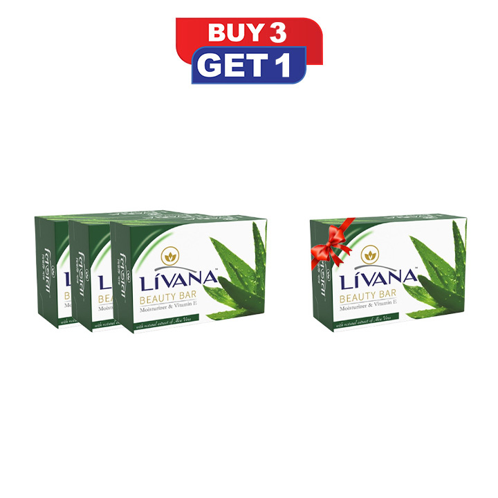 Buy PRAN Livana Beauty Bar Aloe Vera Green 100gm Online
