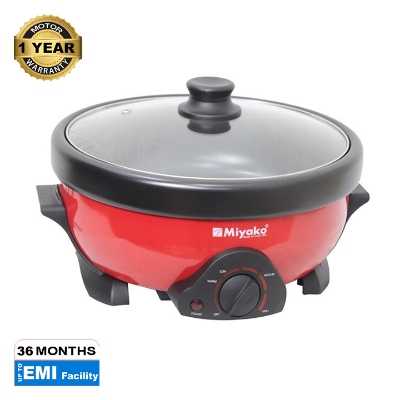 Picture of Miyako Double Pot Multi cooker, Electric Curry Cooker With Double Pot, Removable non-stick pan, Automatic cooking and warming system MC-500D (5.5 LTR)