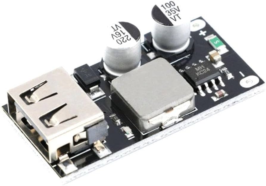 Picture of USB QC3.0 QC2.0 DC To DC Buck Converter and Fast Charging Module