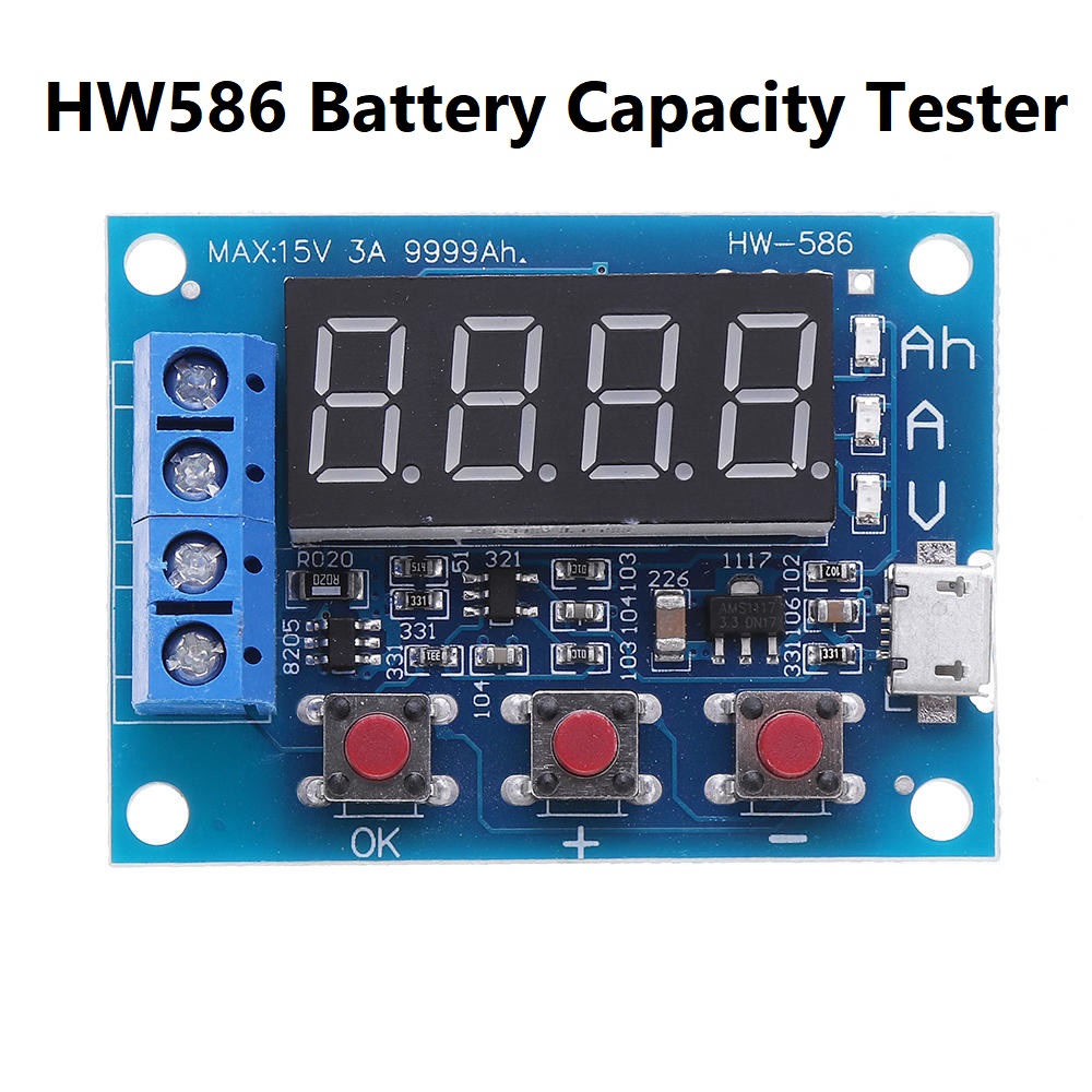 Picture of ZB2L3 Battery Capacity Testor LED Digital Display 1.2V ~ 12V 18650 Lithium Battery Power Supply Test Resistance Lead-Acid Capacity Discharge Meter