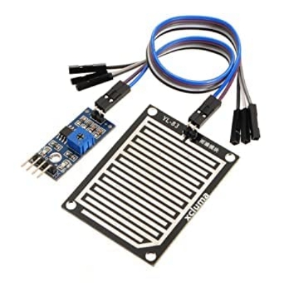 Picture of Rain Sensor DC 3V 5V Weather Raindrops Rainwater Module Rain Sensors With Digital & Analog Output Rain Humidity Detection Sensor Electrical Circuitry & Parts Module