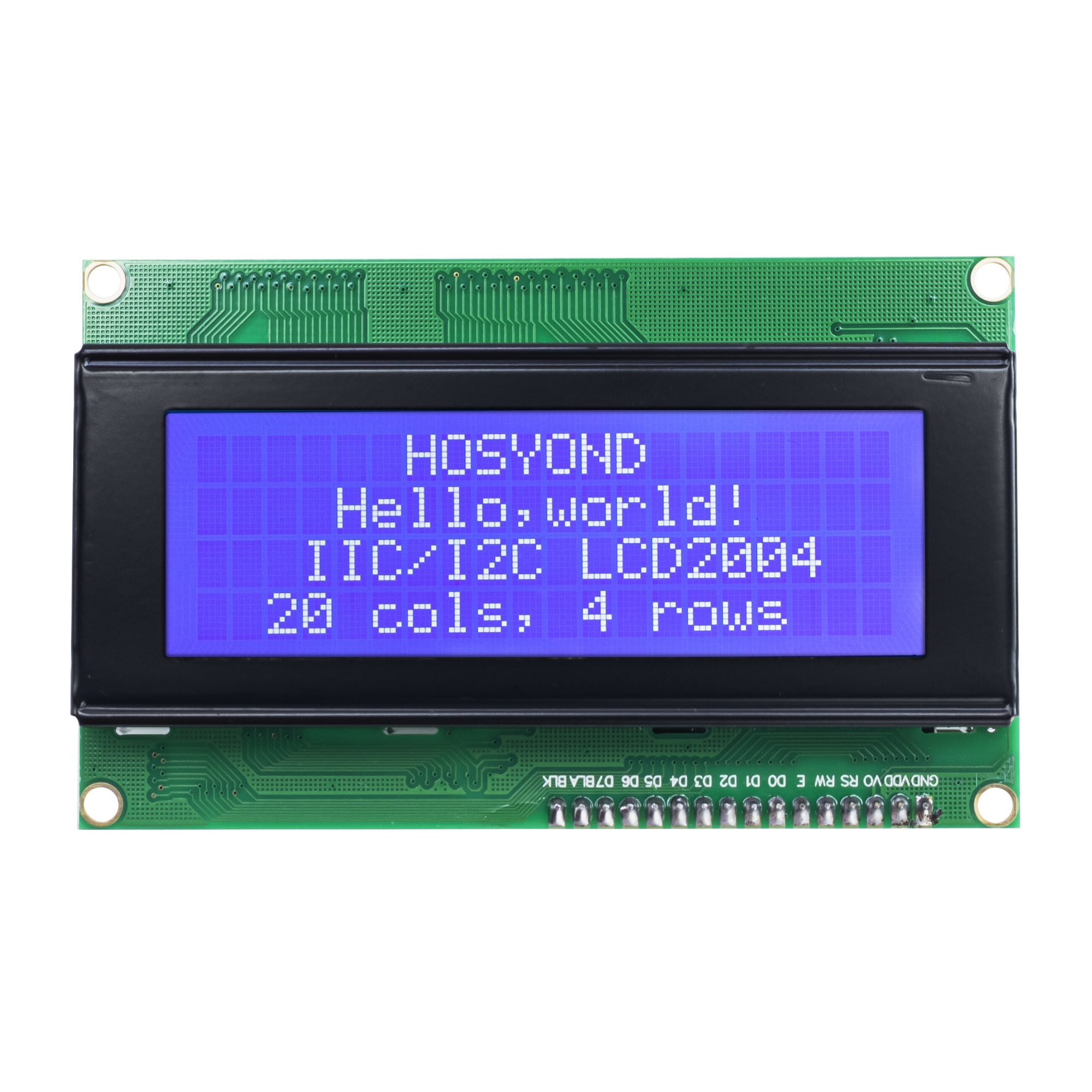 Picture of LCD2004 20x4 2004A Blue Screen SPLC780D Character LCD IIC I2C Serial Interface Adapter Module AIP31066