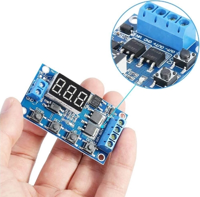 Picture of 1 Channel 5V Relay Module Time Delay Relay Module Trigger OFF/ON Switch Timing Cycle 999 minutes