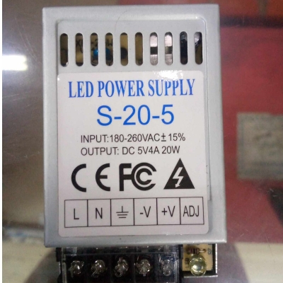 Picture of 5V 4Amp SMPS AC 220V To DC 5V 4A 20W Switching Mode LED Power Supply Adapters Charger SMPS For Industrial Electronic Project 3D Printers CNC Machine