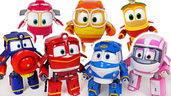 Picture of Robot Train Cartoon Character 7pcs Combo 