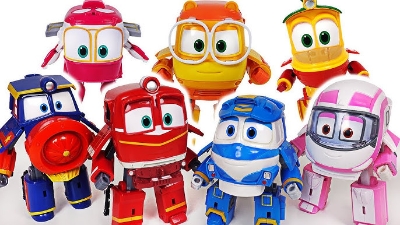 Picture of Robot Train Cartoon Character 7pcs Combo 