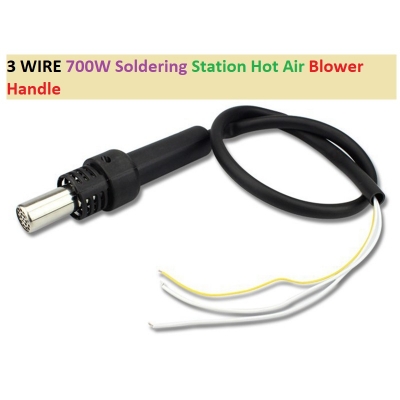 Picture of 3 WIRE 700W Soldering Station Hot Air Blower Handle 3 Wire 700W Hot Air Soldering Machine Heat Desoldering Machine For KADA Rework Soldering Station 850 852D+ SMD Rework Soldering Station