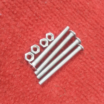 Picture of 4Pcs – Stainless Steel 50x4mm 2″ Inch SS Coating Chipboard Screws Phil-lips Flat Head Self Tapping Cross Hardware Electronic Transformer Screws Tools With Bolt