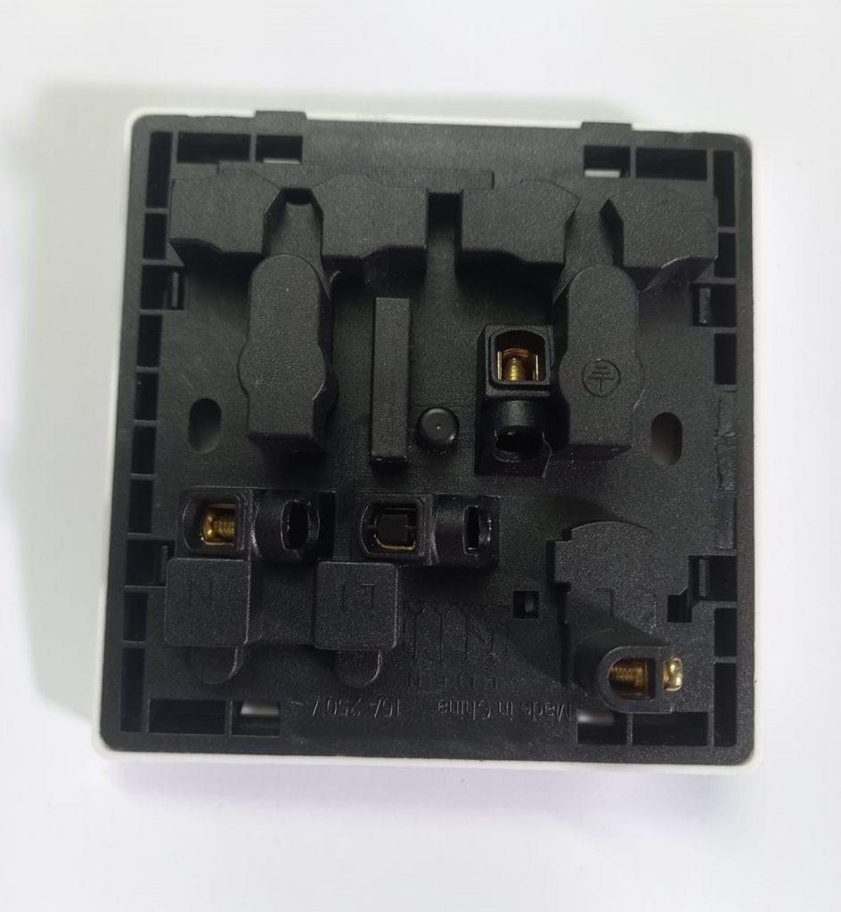 Picture of 8 Pin Combined Switch Board Power Switch 3Pin 2Pin Combined Socket 250V 16A 8 Pin Combined Socket  Wall Socket Gang Switch  Socket For IPS UPS Stabilizer Computer Refrigerator