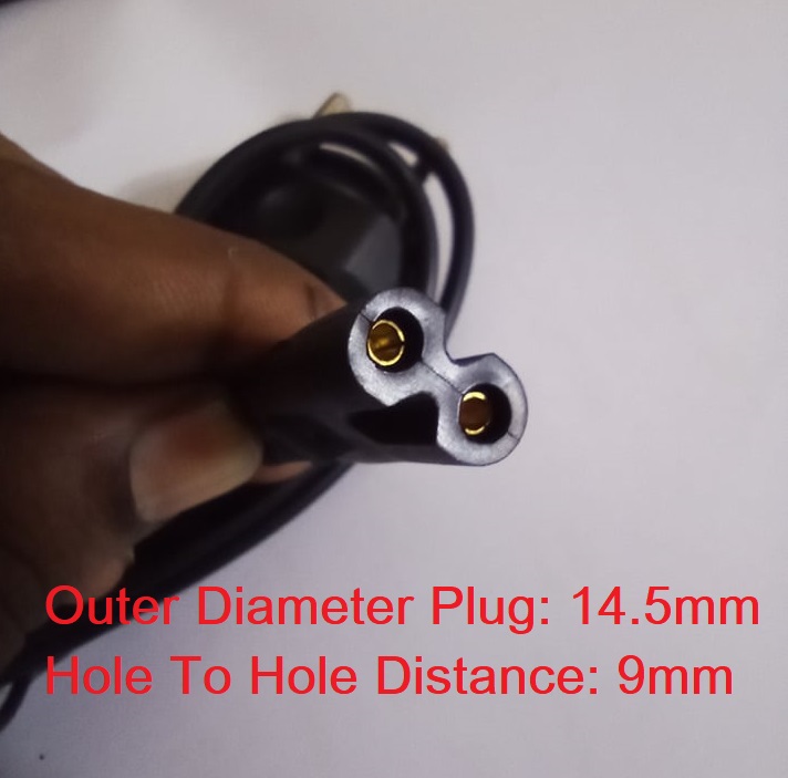 Picture of 1.5 METER Length TRIMMER CABLE AC 220V 2 Pin 1.5M AC Cord Power Cable For Trimmer Charger Cable Charging Cable For Trimmer Camera Printer Power Adapters LED Light DIY