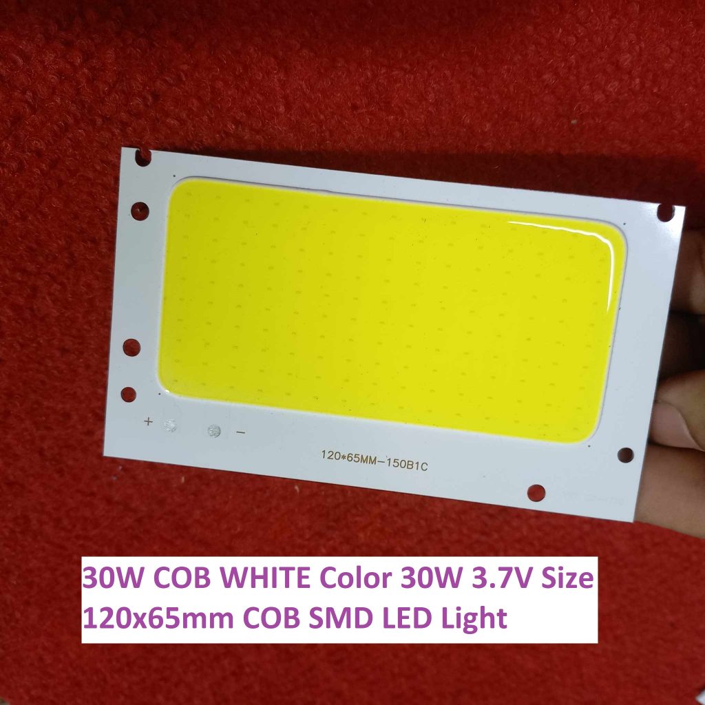 Picture of 30W COB WHITE Color 30W 3.7V Size 120x65mm COB SMD LED Light Chip White COB LED Light Bulbs