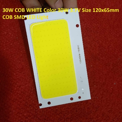 Picture of 30W COB WHITE Color 30W 3.7V Size 120x65mm COB SMD LED Light Chip White COB LED Light Bulbs