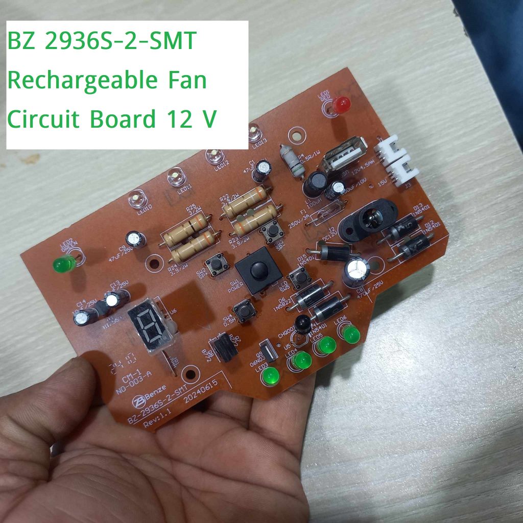 Picture of 2936S-2-SMT 12V Battery Over Voltage Discharge Protection Rechargeable Fan Circuit Board For Kennedy Defender Sunca Charger Fan