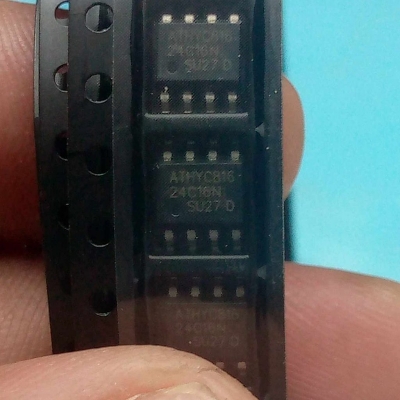 Picture of 3Pcs - SMD 24C16P 24C16 Serial CMOS EEPROM 16K Bit 2Kx8 Serial CMOS EEPROM Memory IC SMD-8 Package I2C Bus IC