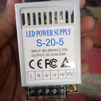 Picture of 5V 4Amp SMPS AC 220V To DC 5V 4A 20W Switching Mode LED Power Supply Adapters Charger SMPS For Industrial Electronic Project 3D Printers CNC Machine
