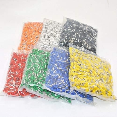 Picture of 20PCS-RED E1508 PVC Insulated Wire Terminals Bootlace Ferrules For 1.5mm2 16 AWG Wire 8mm of Pin Length 1.5 RM Cables E1508 Copper AWG 16 Wire Crimp Insulated Cord Pin End Ferrules Terminal