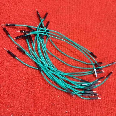 Picture of 10Pcs - Silicone Jumper Wires Male To Male Ribbon Set Connecting Wire 17.5cm Breadboard Friendly Arduino Raspberry PI Electronics Projects Prototyping DIY