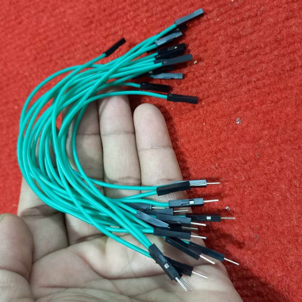 Picture of 10Pcs - Silicone Jumper Wires Male To Female Ribbon Set Connecting Wire 17.5cm Breadboard Friendly Arduino Raspberry PI Electronics Projects Prototyping DIY