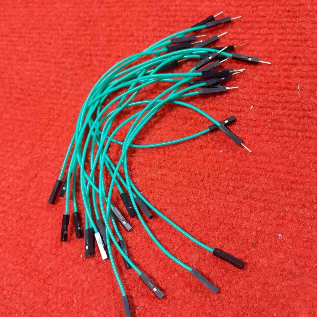 Picture of 10Pcs - Silicone Jumper Wires Male To Female Ribbon Set Connecting Wire 17.5cm Breadboard Friendly Arduino Raspberry PI Electronics Projects Prototyping DIY