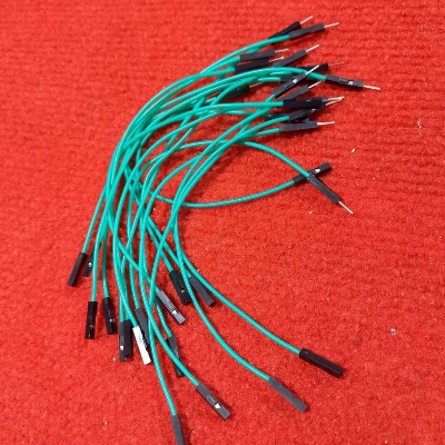 Picture of 10Pcs - Silicone Jumper Wires Male To Female Ribbon Set Connecting Wire 17.5cm Breadboard Friendly Arduino Raspberry PI Electronics Projects Prototyping DIY