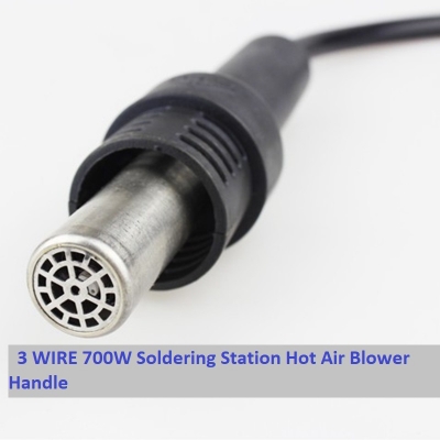 Picture of 3 WIRE 700W Soldering Station Hot Air Blower Handle 3 Wire 700W Hot Air Soldering Machine Heat Desoldering Machine For KADA Rework Soldering Station 850 852D+ SMD Rework Soldering Station