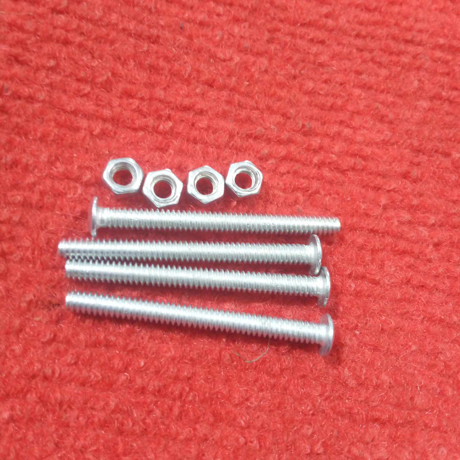Picture of 4Pcs – Stainless Steel 50x4mm 2″ Inch SS Coating Chipboard Screws Phil-lips Flat Head Self Tapping Cross Hardware Electronic Transformer Screws Tools With Bolt