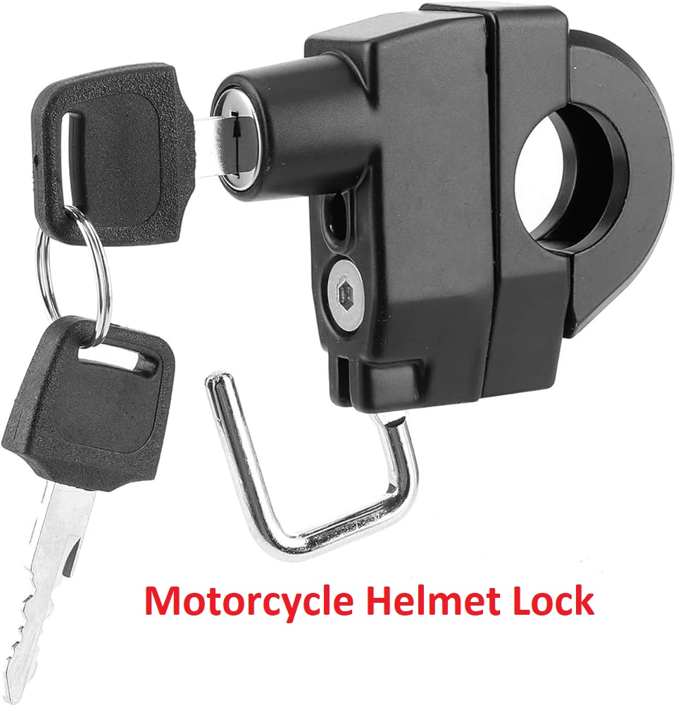 Picture of Motorcycle Helmet Lock Durable Waterproof Portable Safety for Handlebar Locking Cycling Equipment