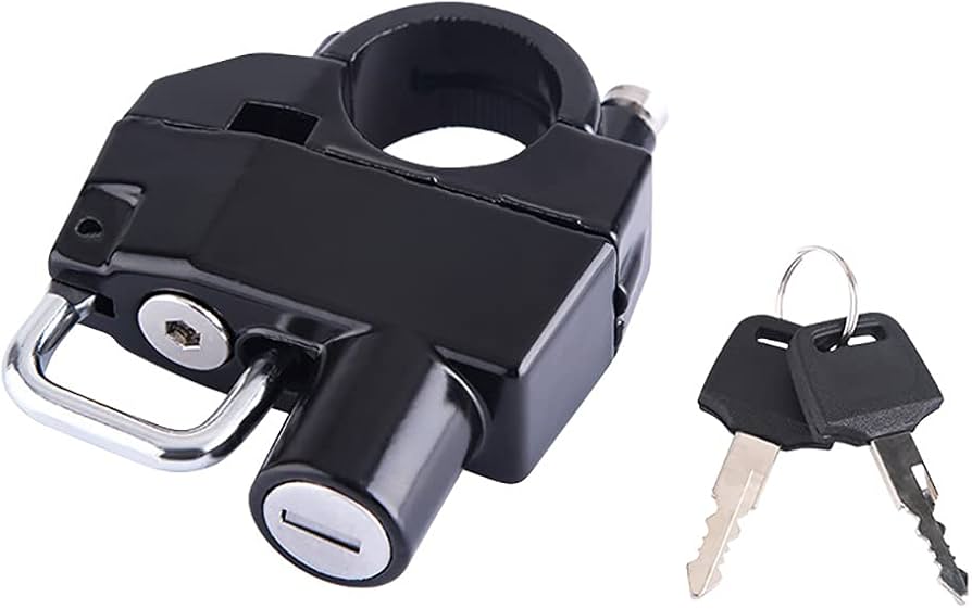 Picture of Motorcycle Helmet Lock Durable Waterproof Portable Safety for Handlebar Locking Cycling Equipment