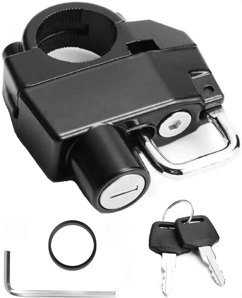 Picture of Motorcycle Helmet Lock Durable Waterproof Portable Safety for Handlebar Locking Cycling Equipment