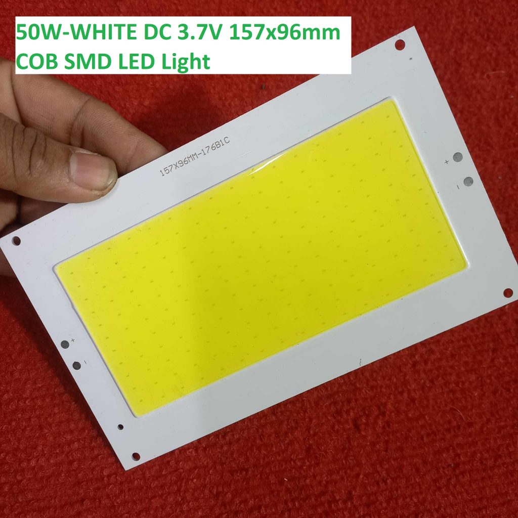 Picture of 50W COB WHITE Color 50W 3.7V Size 157x96mm COB SMD LED Light Chip White COB LED Light Bulbs