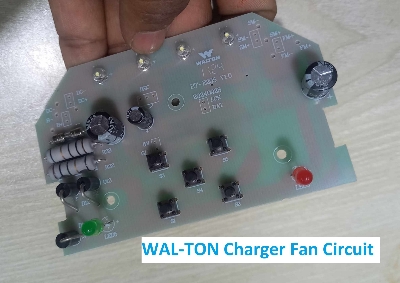 Picture of WAL-TON Charger Fan Circuit HT E205 AC DC Fan Circuit Charger Circuit Charging Control Fan  Rechargeable Fan Circuit For Wal-ton