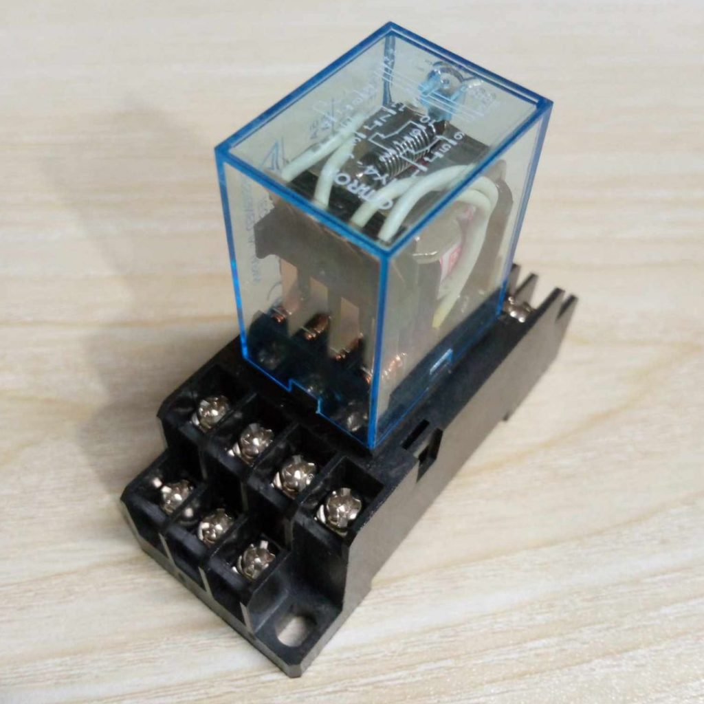 Picture of AC 220V 14-Pin Electromagnetic Relay with PTF14A Socket Base