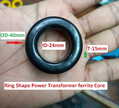 Picture of 1Pcs 40x24x15mm Power Transformer ferrite Core and Cables core Isolator ferrite Ring Chokes ferrite Core Mn-Zn