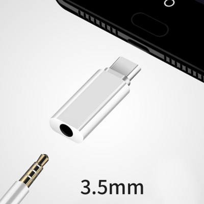Picture of Portable USB Type C Male To 3.5mm Female Headphone  Converter  Jack Audio Adapter