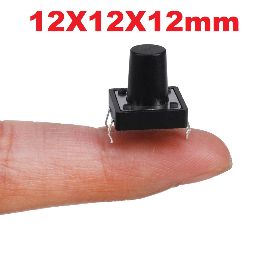 Picture of 5Pcs - 12x12x12mm MOMENTARY Push Button Switch 4P 4Pin On Off Panel Momentary Tactile Tact Push Button Switch