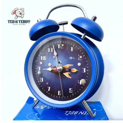 Picture of Alarm Clocks Astronaut Alarm Clock Bedside Desktop Clocks Wake Up Clock Portable Kids Table Clock Home Decoration Kids Alarm Clocks(Blue-2)
