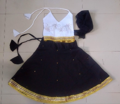 Picture of Western 2 pieces stylish skirt set for baby girls party dress 0-7 years