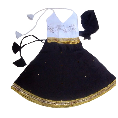 Picture of Western 2 pieces stylish skit and tops for baby girls party dress 0-7 years