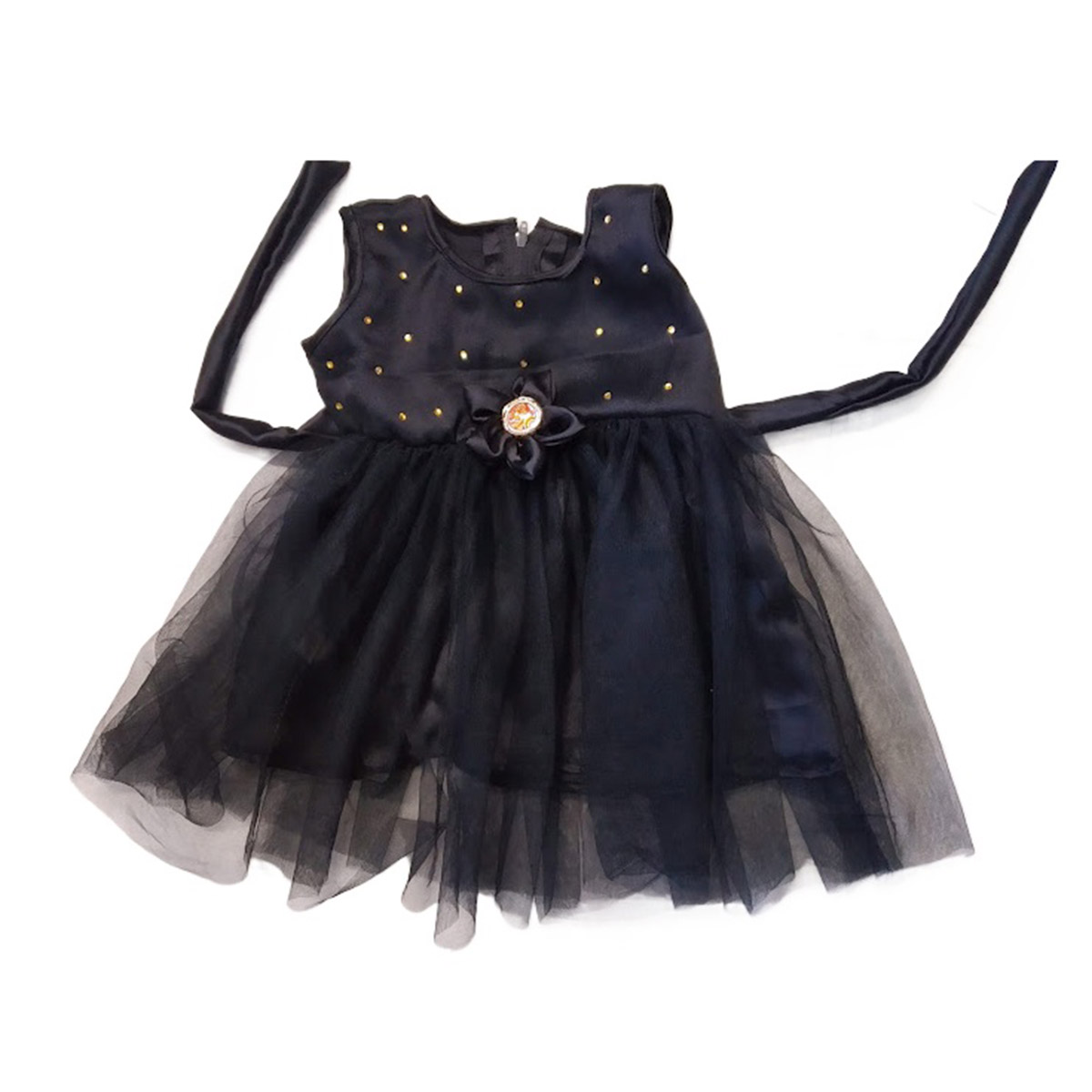 Picture of BLACK COLOUR PARTY DRESS FOR 0-12 YEARS GIRLS