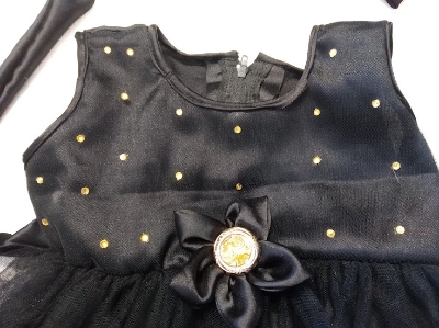 Picture of BLACK COLOUR PARTY DRESS FOR 0-12 YEARS GIRLS