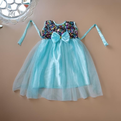 Picture of Party dress for ,Weeding and birthday dress for  1-12 years baby