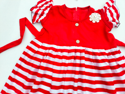 Picture of HOME made Baby girls Fashionable beautiful dress for  all season 0-7