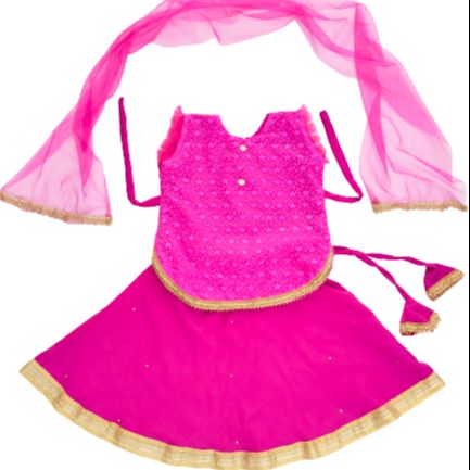 Picture of Handmade Baby girls Fashionable beautiful 3 piece skirts set for 1-7 years babies