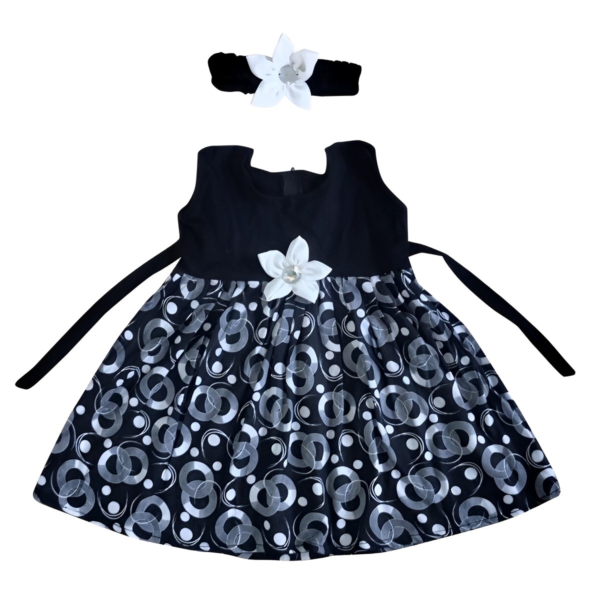 Picture of Baby girls fashionable beautiful dress for 0 to 3 years babies